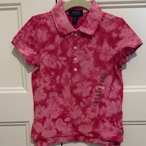Polo by Ralph Lauren Kids Pink Tie-Dye Polo Shirt